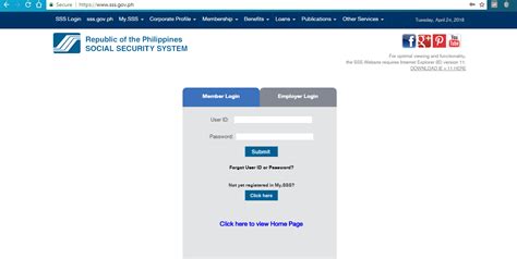 sss online payment login|Social Security System.
